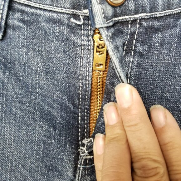 Wrangler Jeans Womens 3/4 Q Baby Stretch Mid Rise Bootcut *Altered Read* - Picture 3 of 16